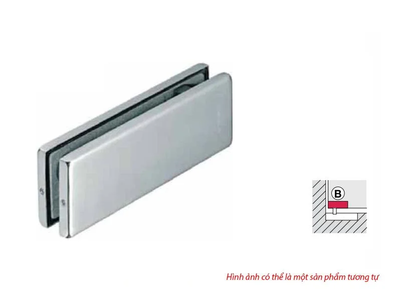 Kẹp kính dưới Inox mờ 981.00.000 1 Kẹp kính dưới Inox mờ 981.00.000