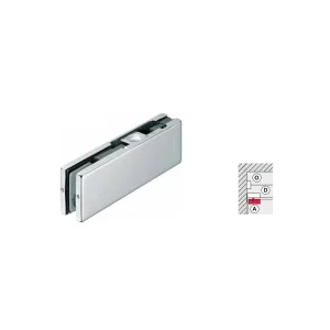 Kẹp kính trên Inox mờ DIY 489.81.020