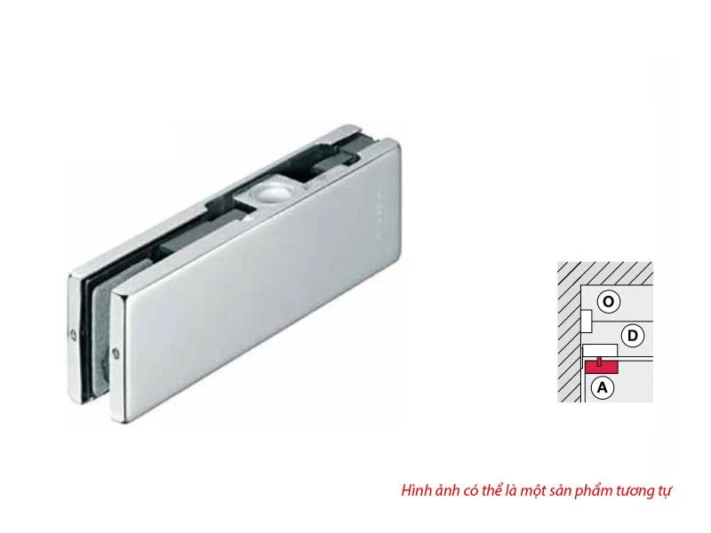 Kẹp kính trên Inox mờ 981.00.010 1 Kẹp kính trên Inox mờ 981.00.010