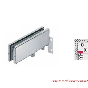 Kẹp kính trên khung gắn vào tường Inox mờ 981.00.110