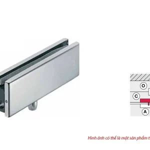 Kẹp trên khung có trục xoay inox mờ 981.00.020