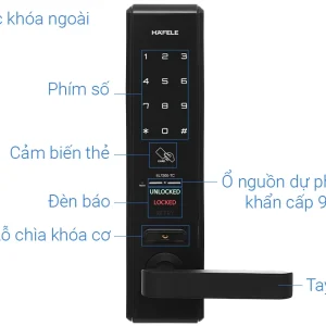Khóa điện tử Hafele EL7200-TC 912.05.714 – Thân khoá nhỏ