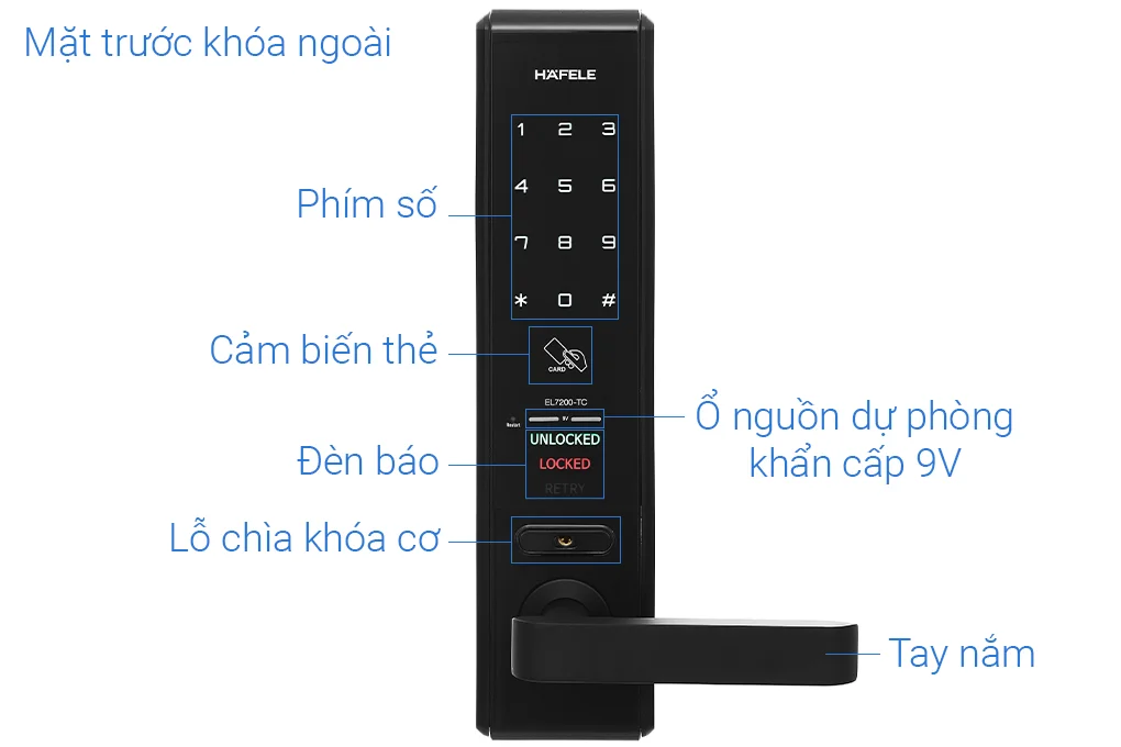 Khóa điện tử Hafele EL7200-TC 912.05.714 – Thân khoá nhỏ 2 Khóa điện tử Hafele EL7200-TC 912.05.714 – Thân khoá nhỏ