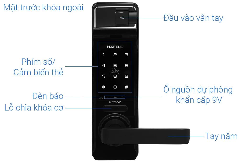Khóa điện tử vân tay Hafele EL7700-TCS 912.05.583 – Thân khóa nhỏ 2 Khóa điện tử vân tay Hafele EL7700-TCS 912.05.583 – Thân khóa nhỏ