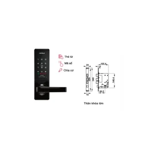 Khóa điện tử Hafele EL7000-TC 912.05.496 Thân khoá lớn