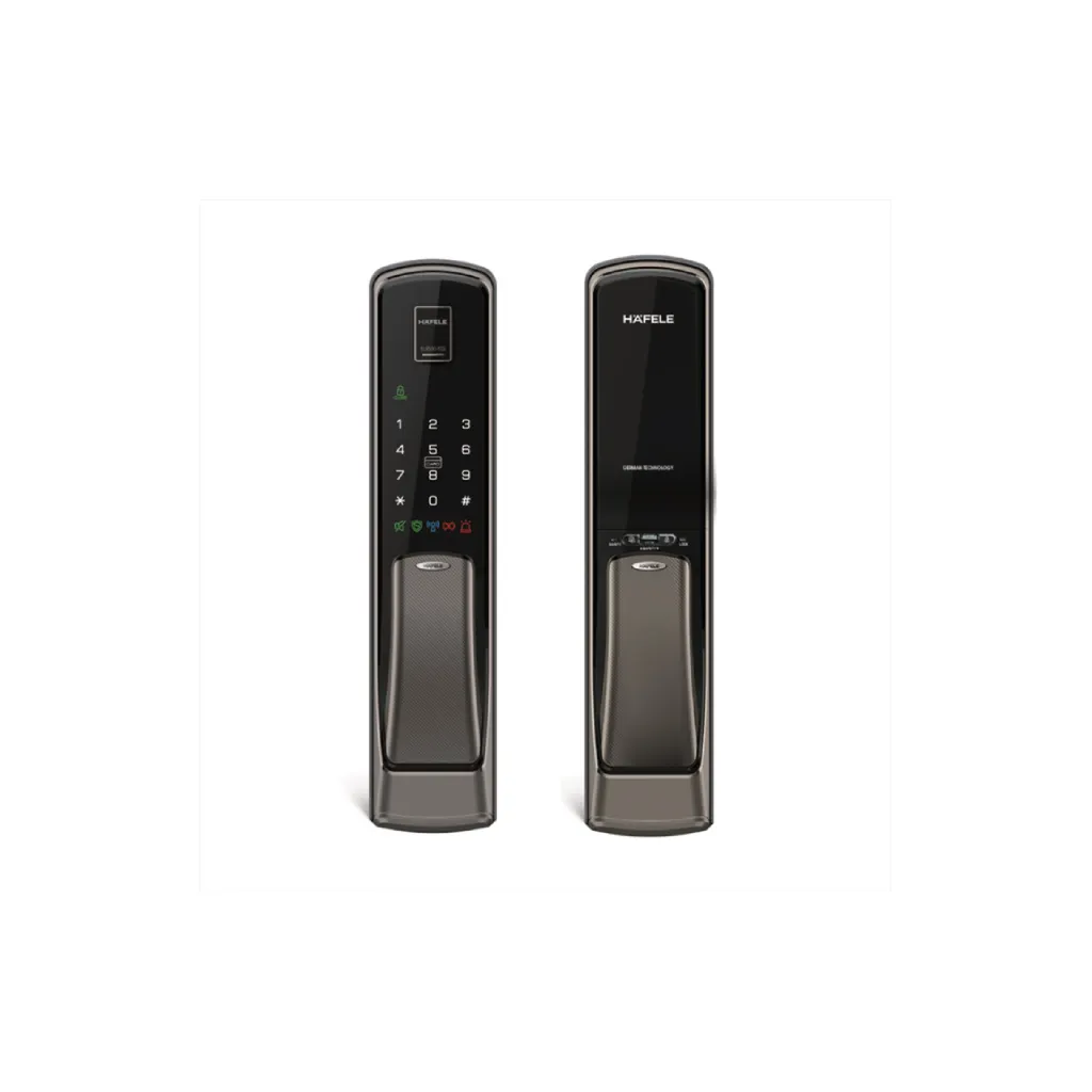 Khóa điện tử vân tay Hafele EL9500-TCS 912.05.315 Màu Xám 1 Khóa điện tử vân tay Hafele EL9500-TCS 912.05.315 Màu Xám