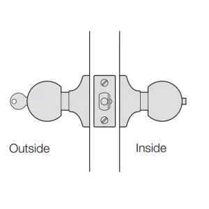 Khóa tay tròn cửa chính loại lớn Inox 316 Hafele 911.64.399