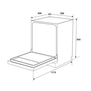 Máy rửa chén độc lập Hafele HDW-F605B 535.29.660