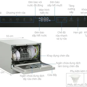 Máy rửa chén để bàn Hafele HDW-T50B 539.20.600