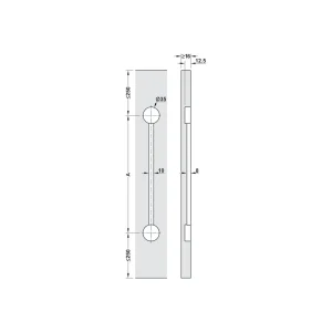 Thanh chống cong cánh tủ Hafele 406.99.120 6 Thanh chống cong cánh tủ Hafele 406.99.120