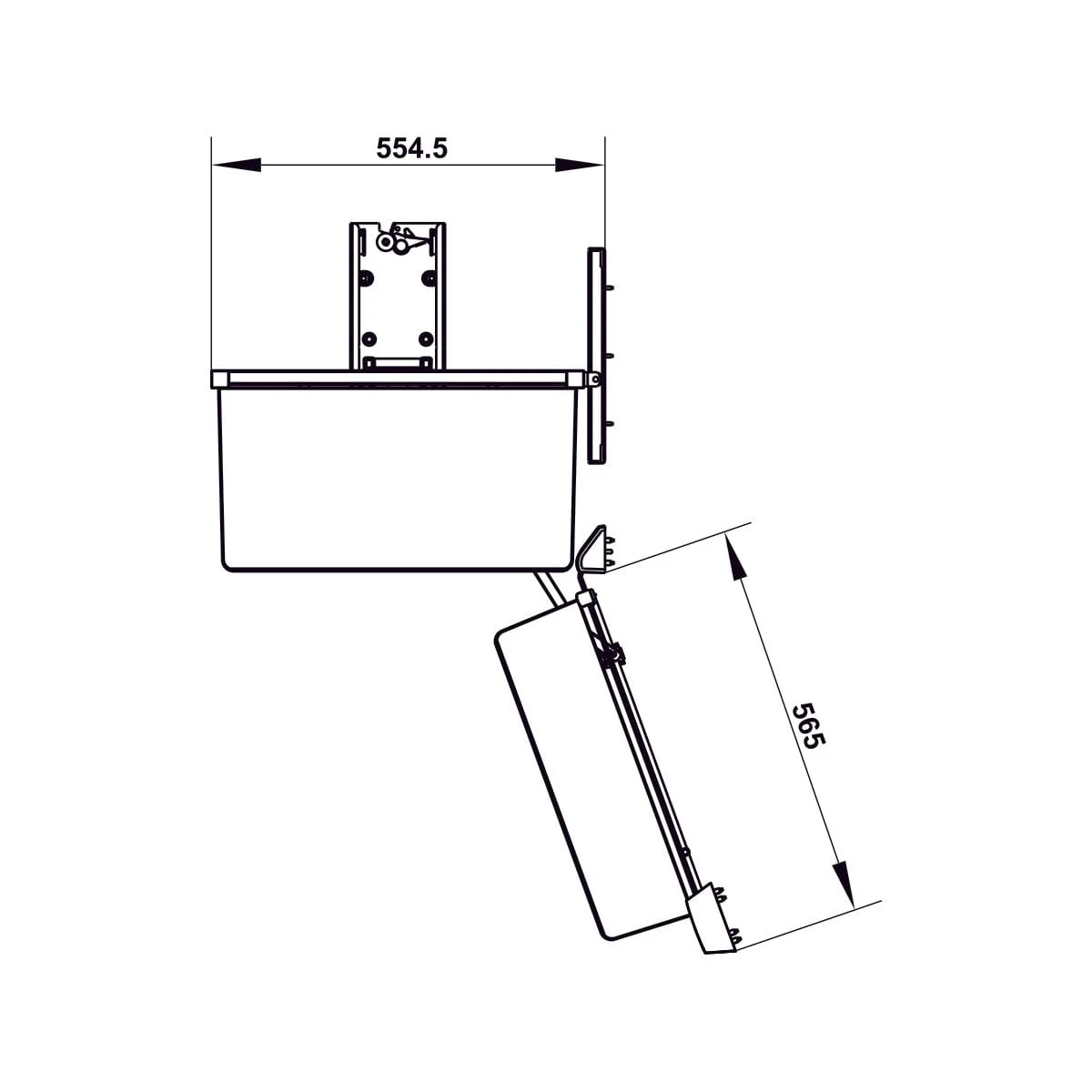 Rổ tủ đồ khô Hafele Utensio 600mm 504.68.385 3 Rổ tủ đồ khô Hafele Utensio 600mm 504.68.385